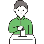Man Voting SVG Icon